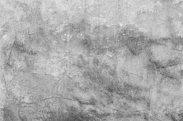 Texture of old gray wall. Black and white horizontal backdrop.