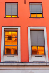 Fototapeta premium Golden Glass Windows