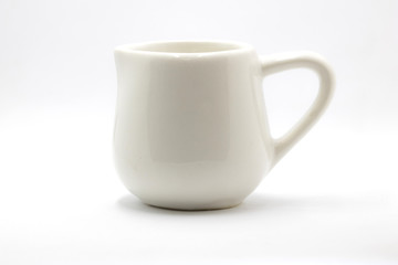 white cup  isolated on white background