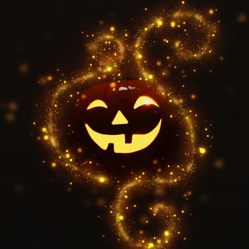 holidays halloween concept image of cute Pumpkin