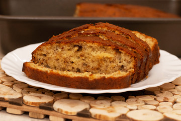 Tasty homemade banana bread