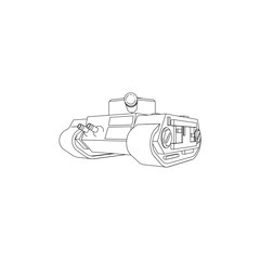 Obraz premium Black and White Sci Fi Tank Images 