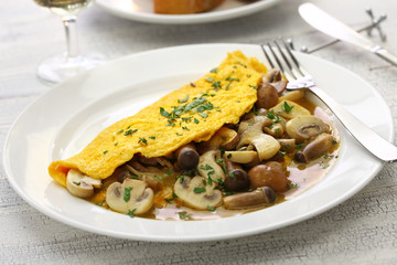 mushroom omelette