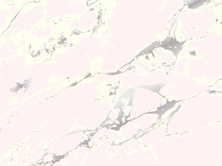 Marble stone texture. Vector marble background with silver lines decoration. Luxury trendy cover. Pink marble.