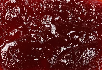Foto op Plexiglas Strawberry jam background and texture  © dule964