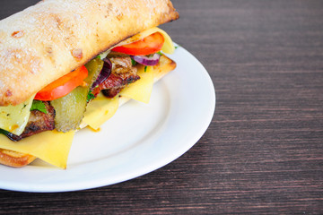  Juicy Ciabatta and Meat Sandwich