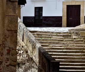 stone stairs to access the house