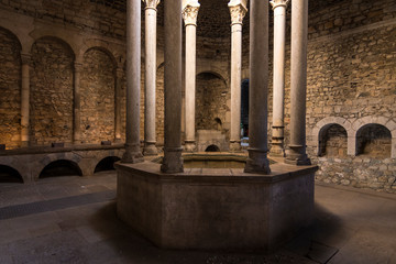 Historic center and Jewish quarter of Girona (Spain), one of the best preserved neighborhoods in Spain and Europe.