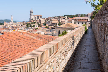 Historic center and Jewish quarter of Girona (Spain), one of the best preserved neighborhoods in Spain and Europe.
