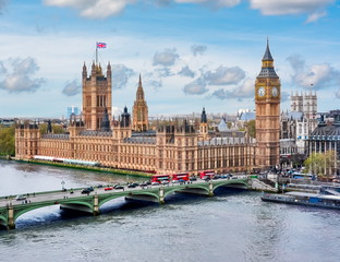 Fototapeta Westminster palace and Big Ben, London, UK obraz
