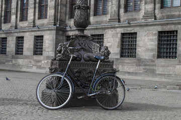 Lonely bike in Amsterdam