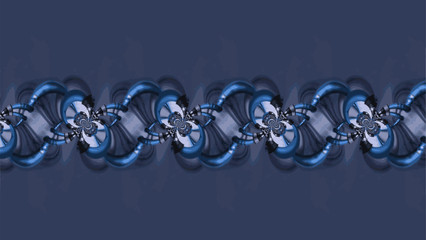 Ornate geometric pattern and artfully abstract multicolored background