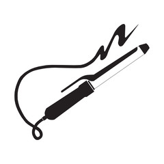 straightener icon on white background