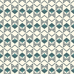 Seamless pattern with arrow fletching. Repeated chevrons wallpaper. Tribal and ethnic motif. Native americans ornament