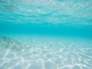 Underwater scene of tropical blue sea
