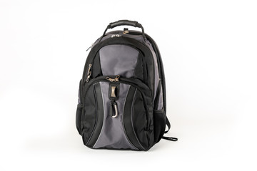 The assembled backpack isolated in a white background