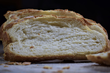 Rebanadas de pan recien horneado
