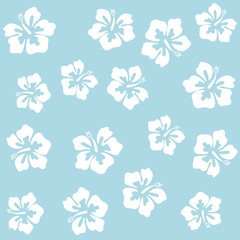 Summer, hibiscus, beautiful flower, illustration