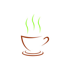 Vector Logo tea or coffee