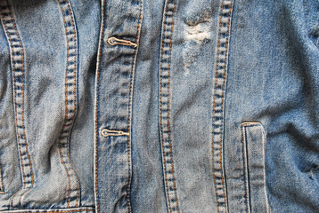 Fototapeta premium Denim. Jeans background. Denim jeans texture or denim jeans background.Blue denim pattern.