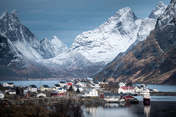 Beautiful landscape in Lofoten Islands in Winter, Norway&nbsp;