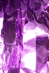 Abstract Shiny Paper Multicolour Glowing Sci-fi Cut Up Background in Purple Pink
