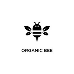 Logo concept for honey farm organic