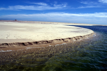 Sandbar located to Monomoy Island Chatham MA Cape Cod