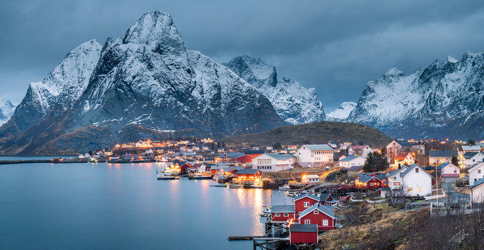 Beautiful landscape in Lofoten Islands in Winter, Norway&nbsp;