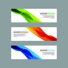 Naklejka premium Vector Abstract design banner web template