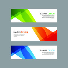 Naklejka premium Vector Abstract design banner web template