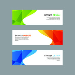 Fototapeta premium Vector Abstract design banner web template