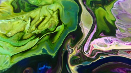 Very Nice Surface Moving Surface Liquid Paint Background Texture Video.