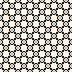 Naklejka premium Vector geometric seamless pattern with mosaic tiles, small carved grid, lattice