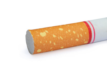 cigarette butt isolated on white background with clipping path