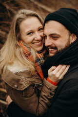 Autumn travel time for lovely cople