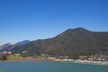 Fototapeta premium seascape view in Marlborough region of New Zealand