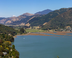 Obraz premium seascape view in Marlborough region of New Zealand