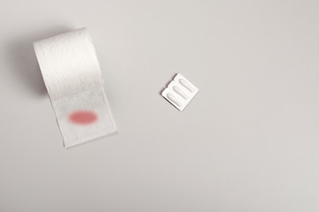 hemoroid medicine suppository over table