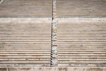The seat rows of the The Panathenaic Stadium