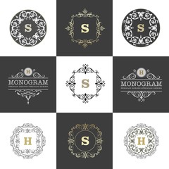 set of vintage labels