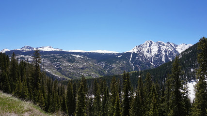 Snow Capped Mountains with Valley