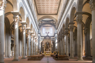 Fototapeta na wymiar Italia, Firenze, chiesa di Santo Spirito
