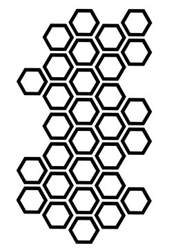 Sechseckmuster Waben Hexagon Vektor Grafik