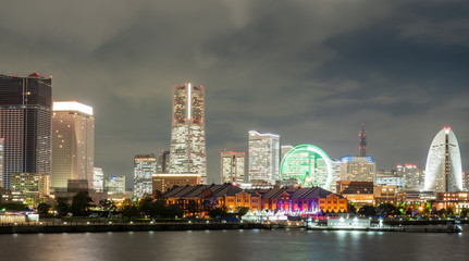 Obraz premium 横浜ベイエリア 夜景