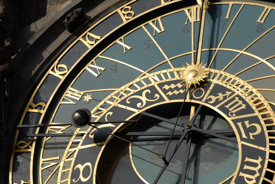 Prague astronomical clock (built 1410), Czech Republic