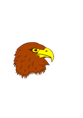 Steinadler Kopf Symbol Icon Vektor Grafik freigestellt