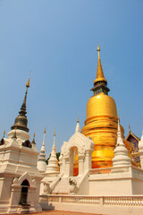 Naklejka premium Wat Suan Dok Temple in Chiang Mai
