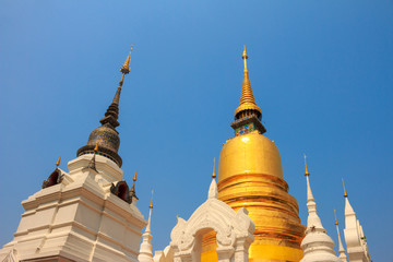 Naklejka premium Wat Suan Dok Temple in Chiang Mai