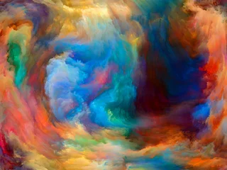 Tissu par mètre Mélange de couleurs Vie virtuelle de la peinture